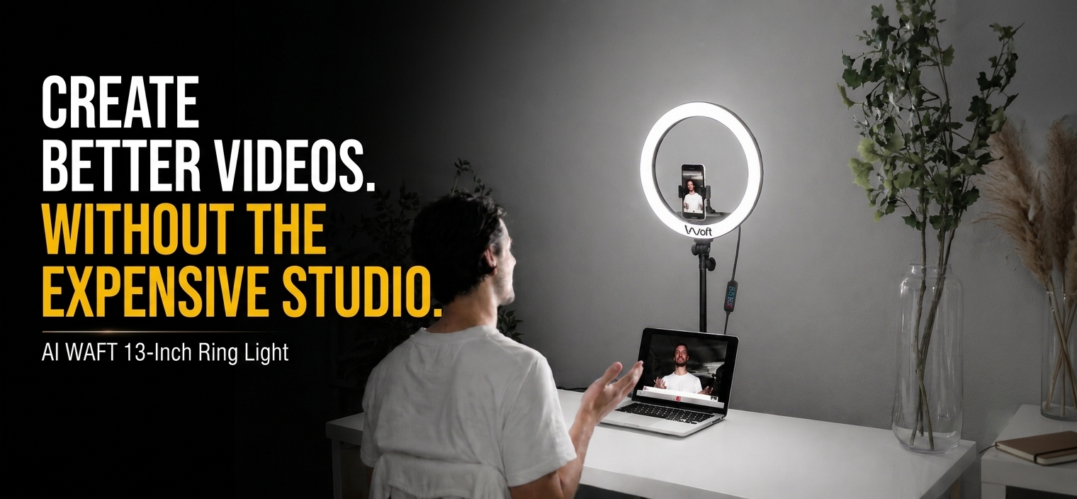 AIWaft  13 Inch Ring Light: Unboxing, Setup & In-Depth Review.