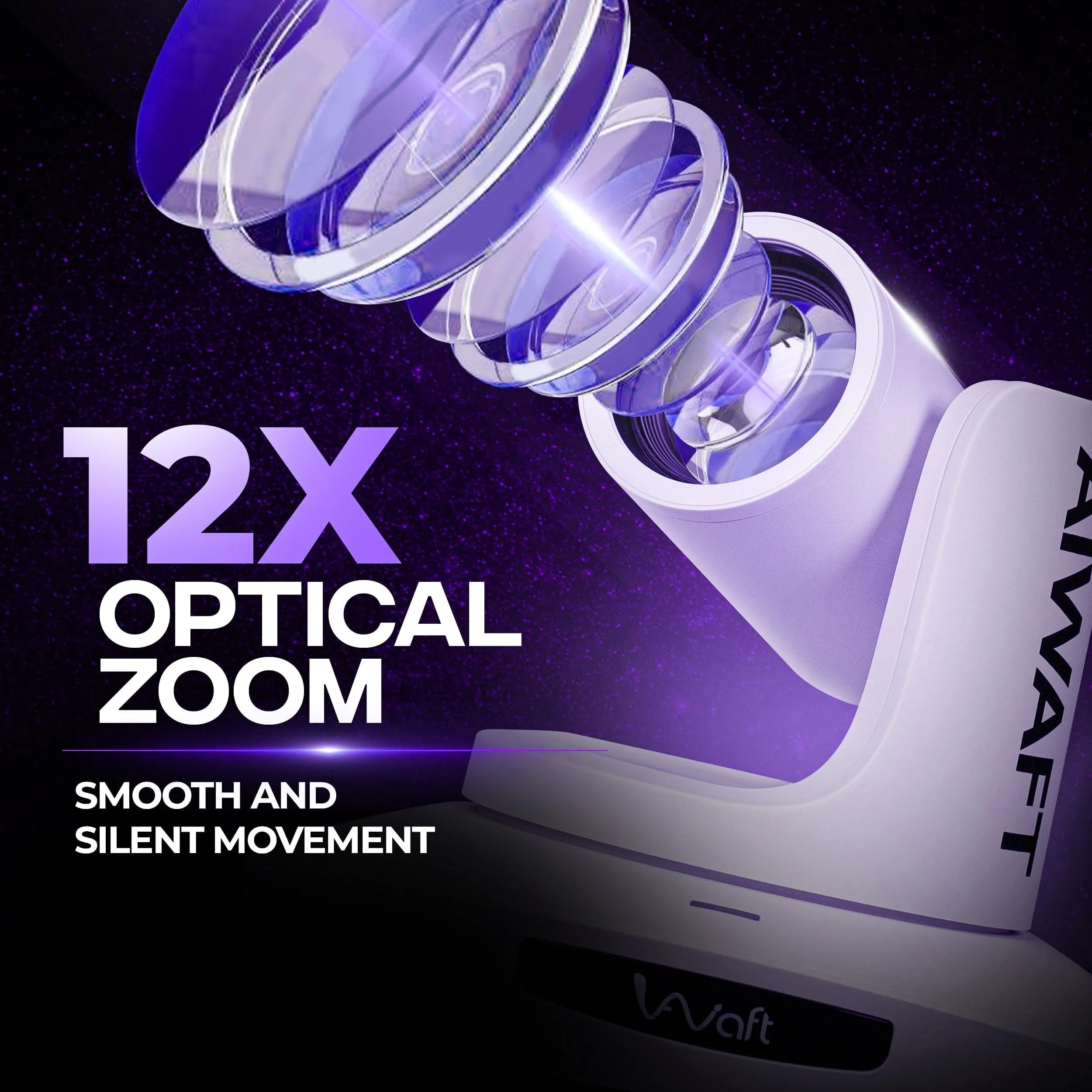 AIWaft 4K PTZ Pro Lens Camera 12X Optical Zoom with HDMI, SDI, USB IP for Online Teaching & Live Streaming