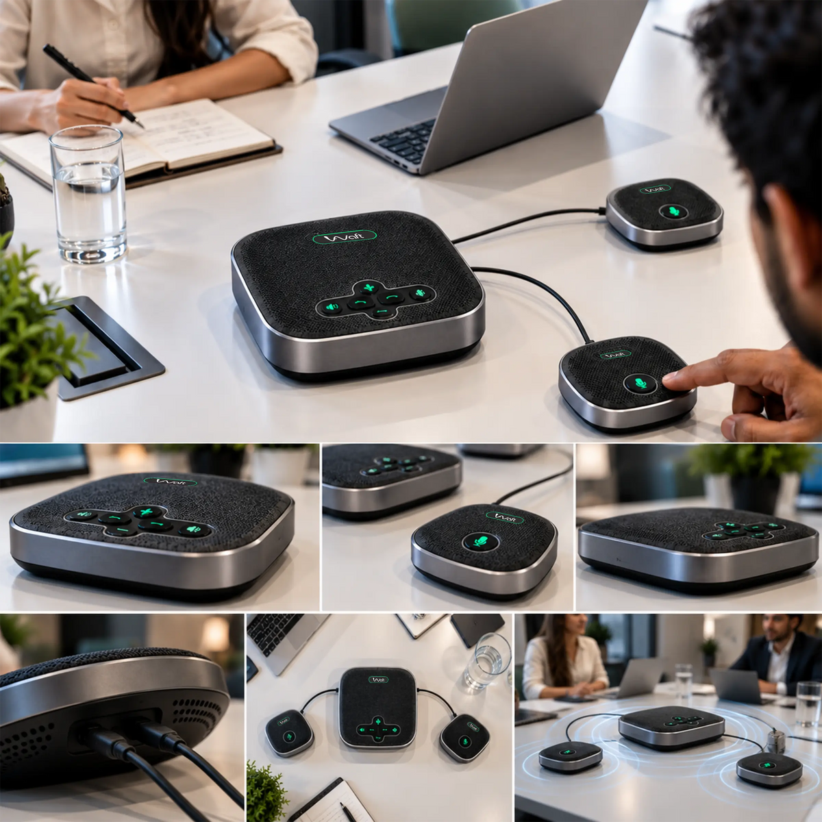 AIWaft AIW-M6B-EX Speakerphone with Expansion Mics