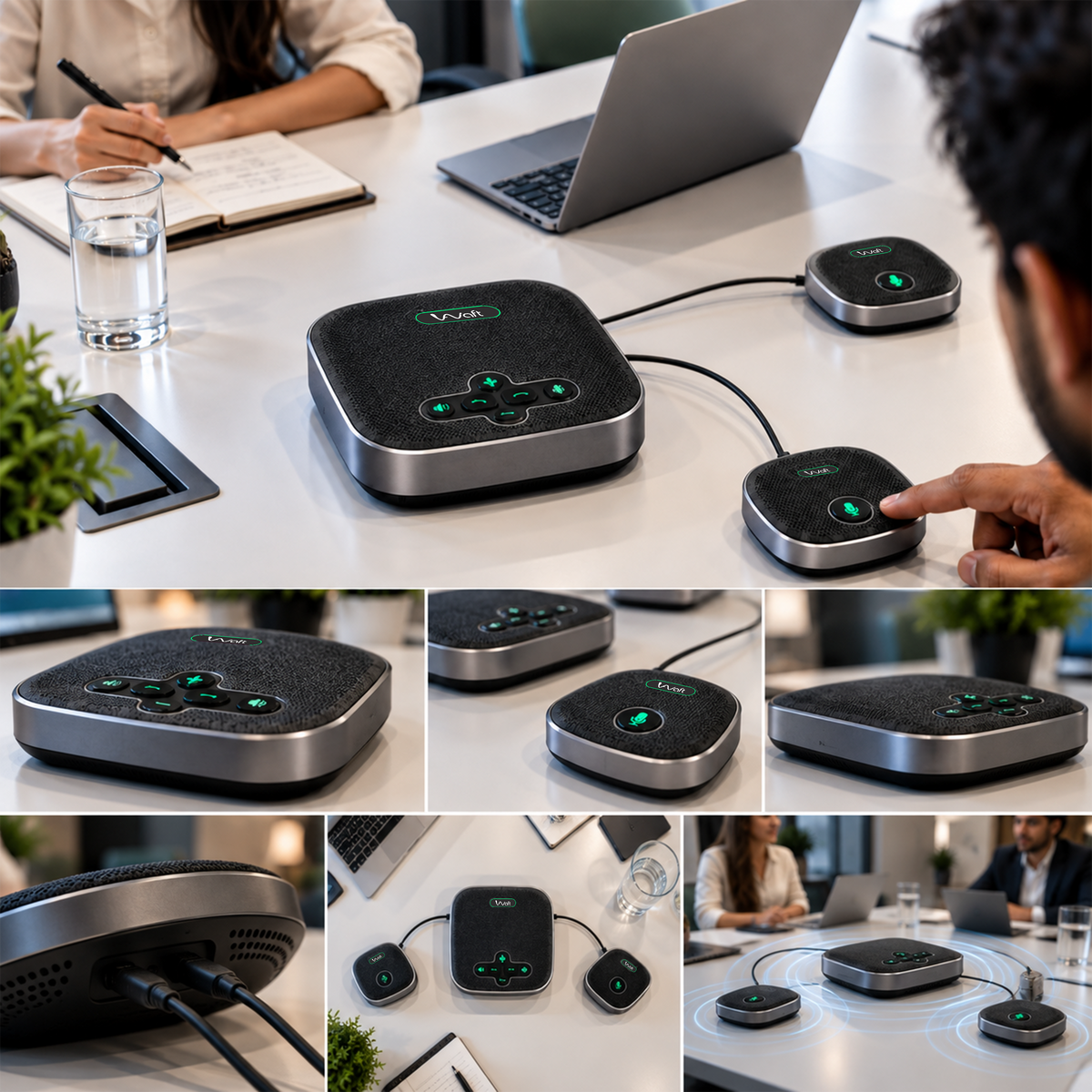 AIWaft M6B-EX Speakerphone with Expansion Mics