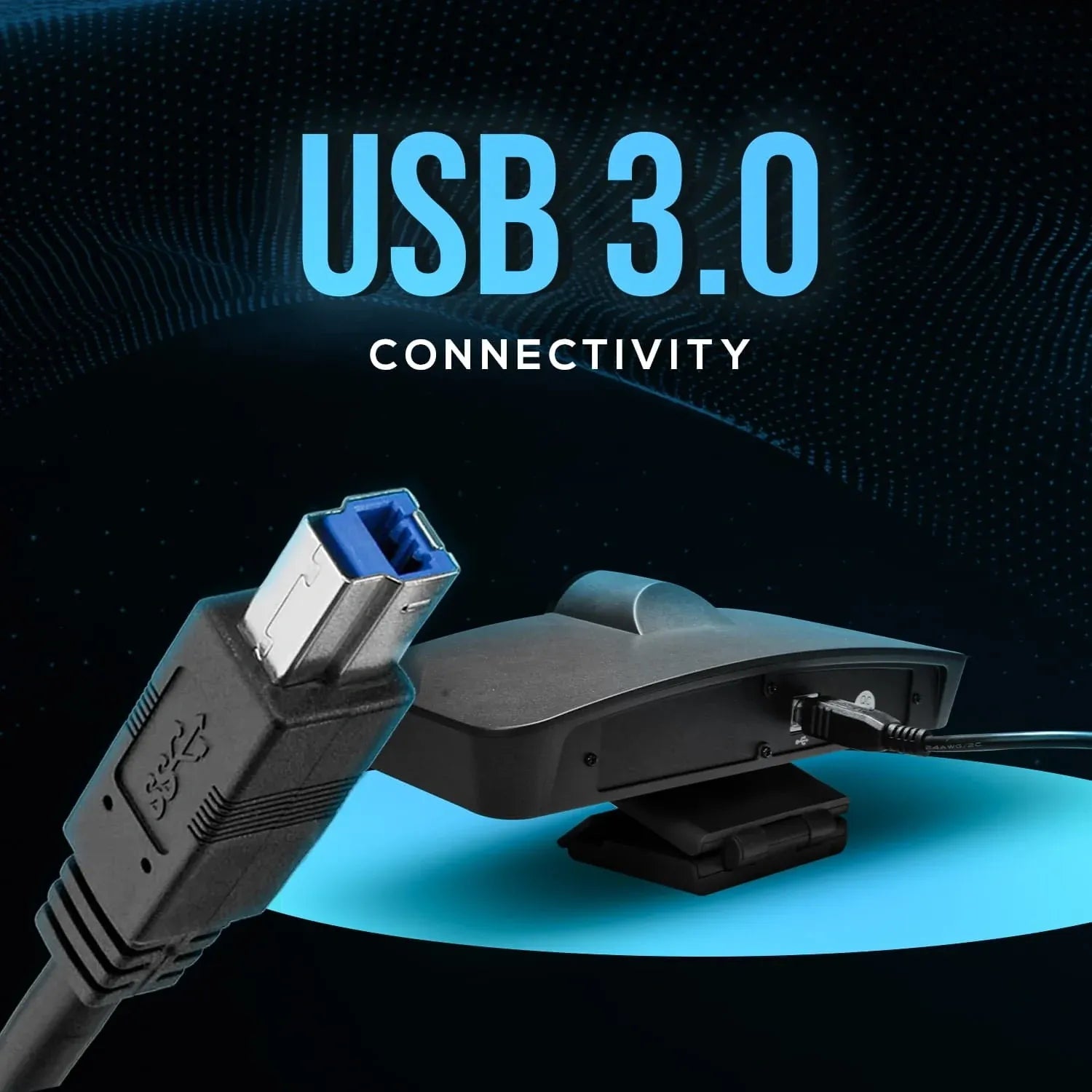 AIWaft E-PTZ 4K Webcam with Auto Framing & Noise Suppression | Ultra HD Webcam for Streaming, Zoom, YouTube, Gaming & Online Meetings