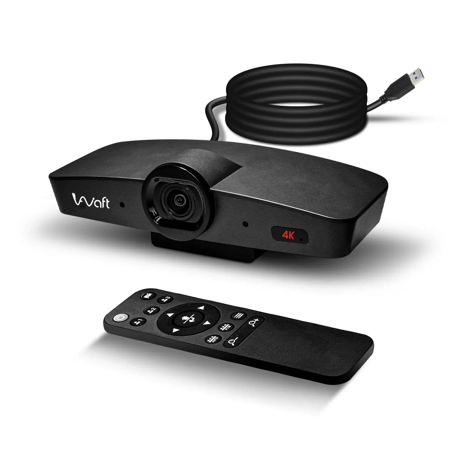 AIWaft E-PTZ 4K Webcam with Auto Framing & Noise Suppression | Ultra HD Webcam for Streaming, Zoom, YouTube, Gaming & Online Meetings