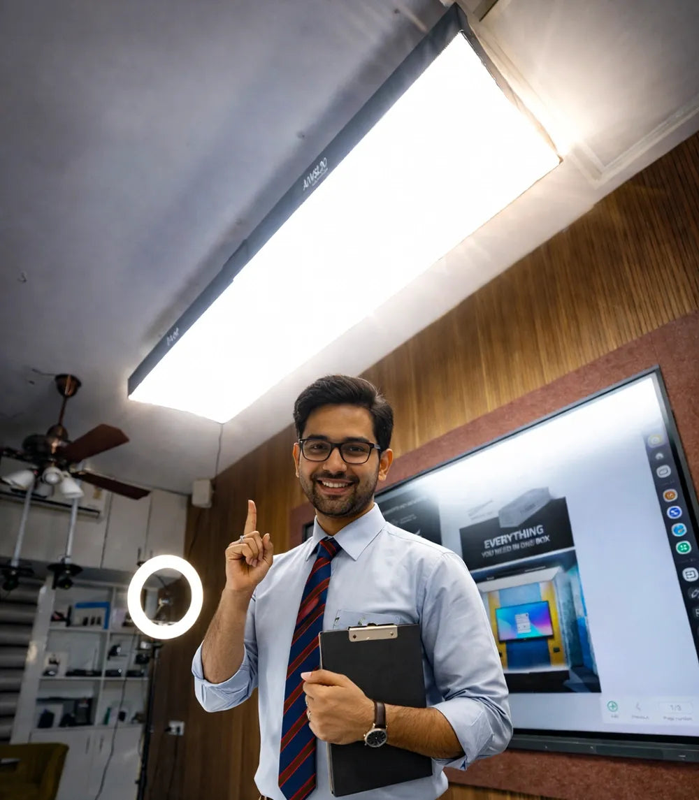 Atif Led Bronze solution - AIWaft LED Fabric Light | Triple Control via App ...